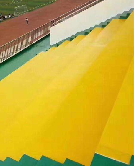 石阡球场台阶翻新修补改造